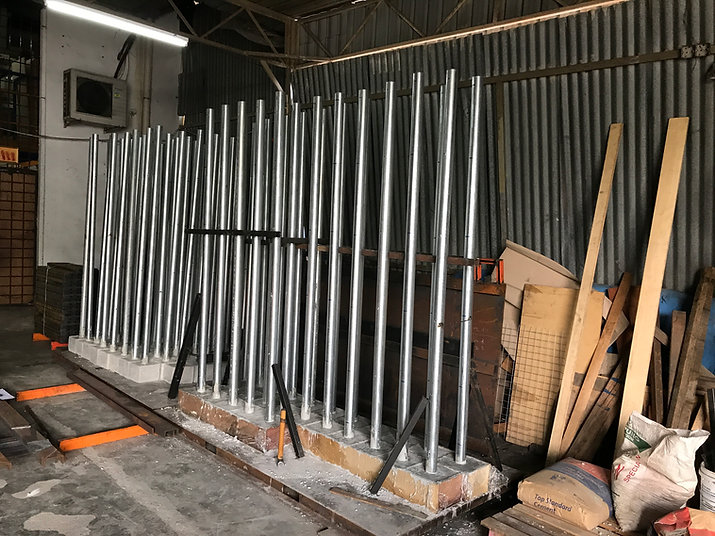 Galvanized Fencing c/w Portable Post